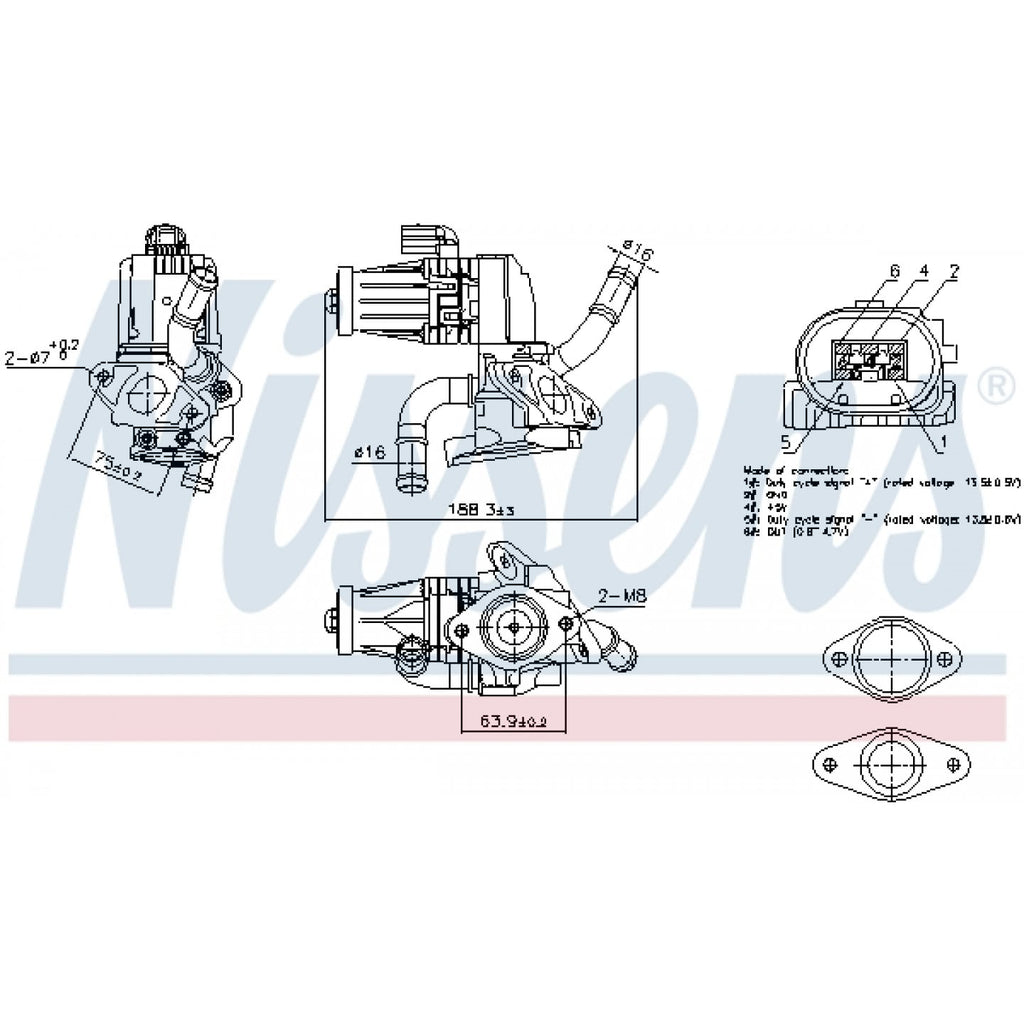 EGR Ventil NISSENS 98232